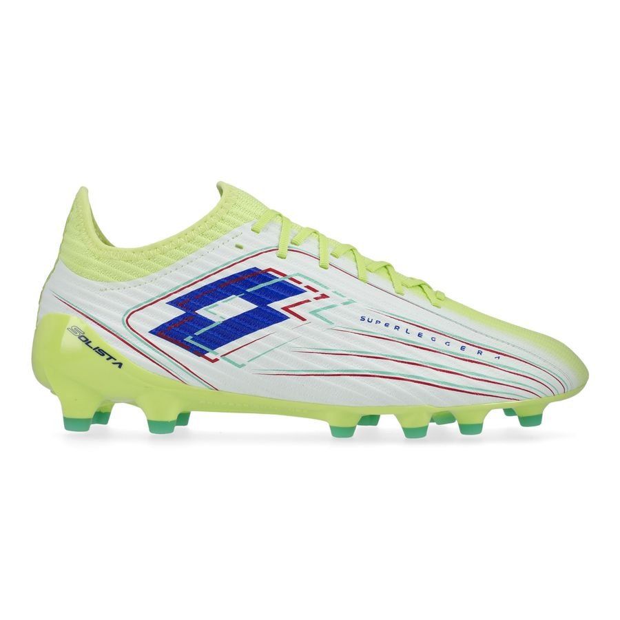 Lotto Solista 200 VIII FG Light Pack - Sunny Lime/Bleu/Blanc