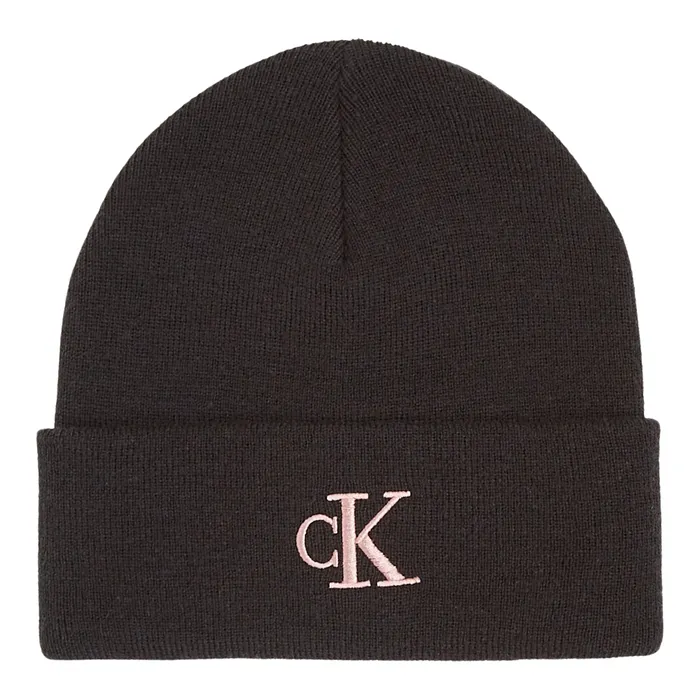 Calvin Klein Monogram Embroidered Beanie Dames