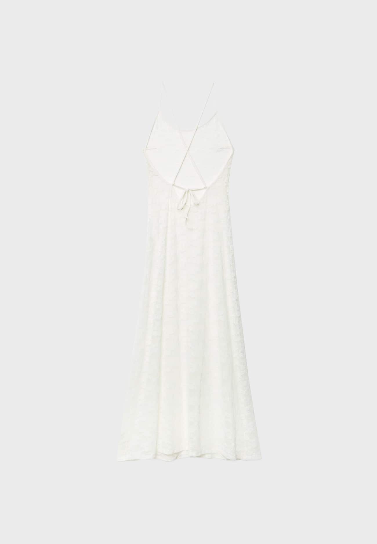 Vestido longo de renda