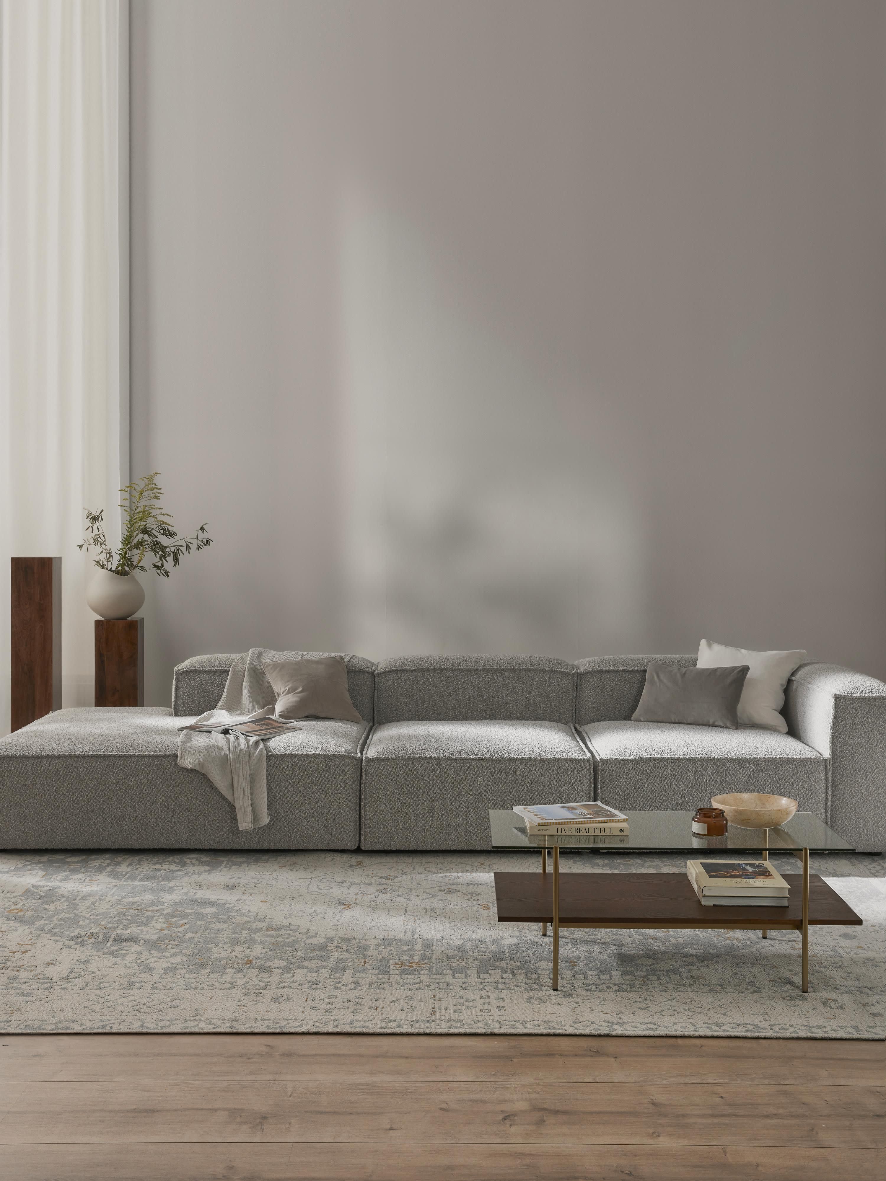 Modulaire XL chaise longue Lennon van bouclé
