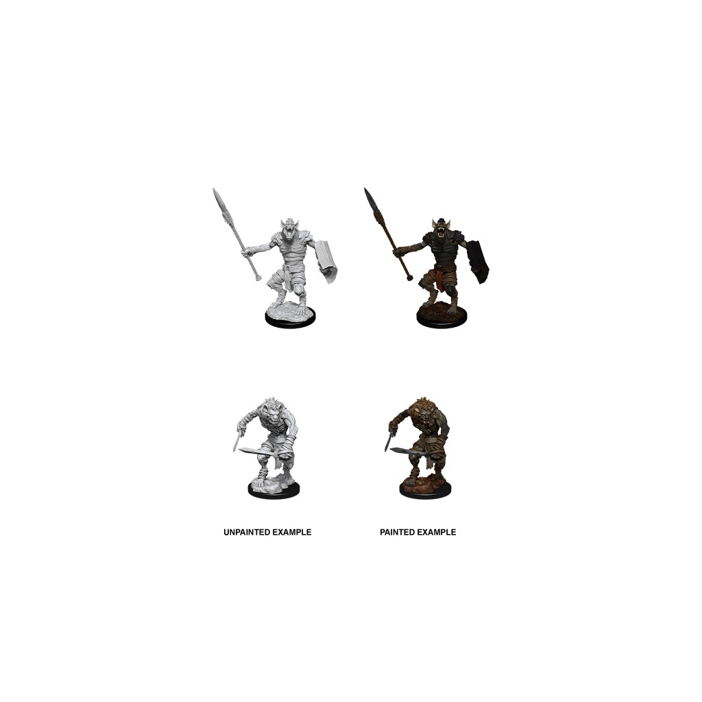 D&D Nolzur's Marvelous Unpainted Miniatures: Gnoll & Gnoll Flesh