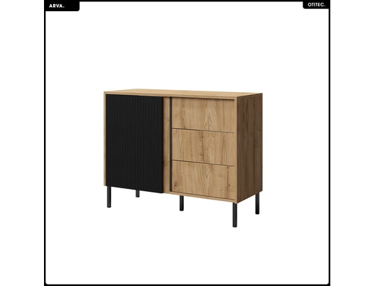 OTITEC - Commode - l.100 x h.80 x p.41 - arva - brun