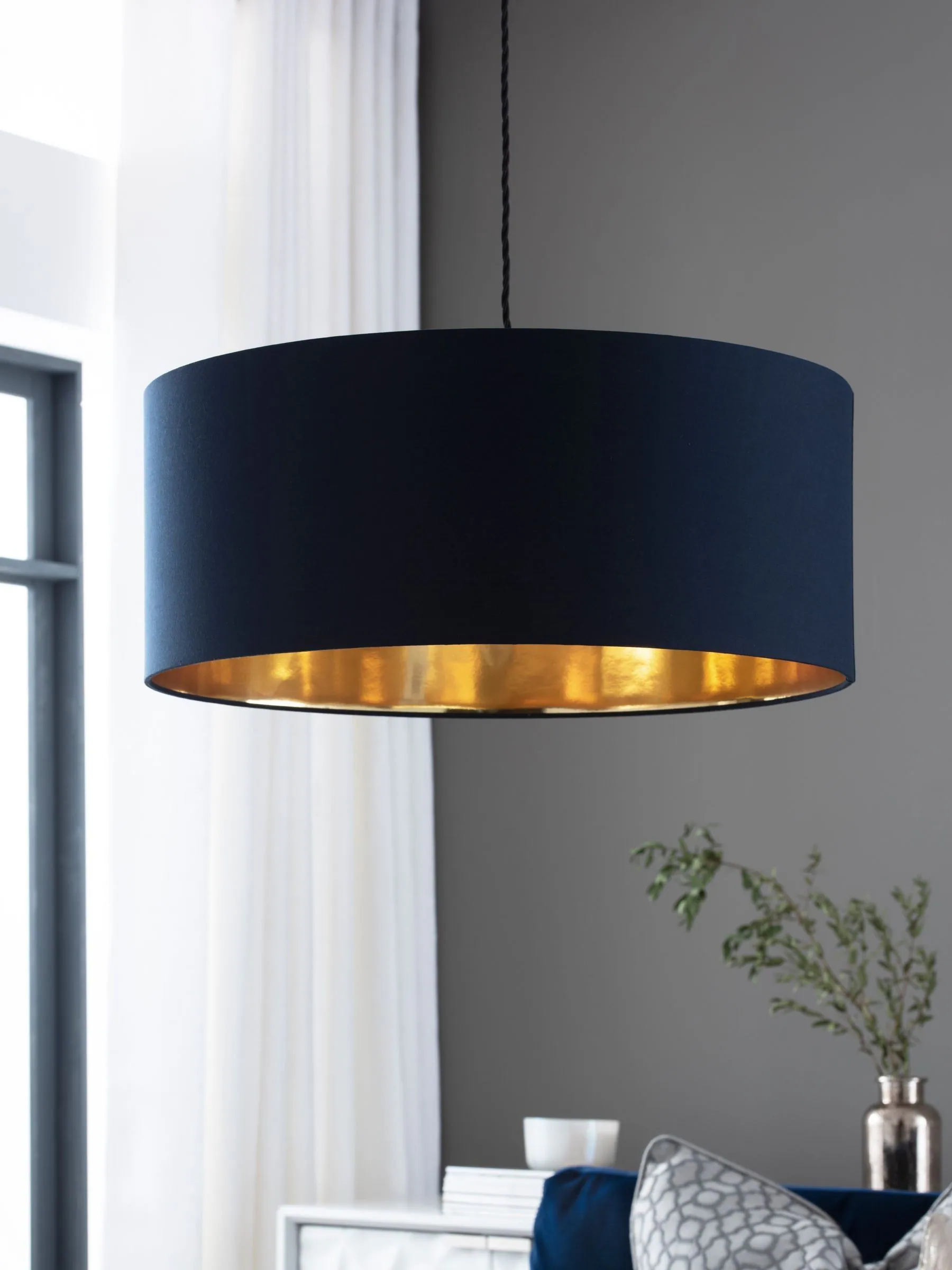 Rico plafondlamp met gemakkelijk te monteren kap