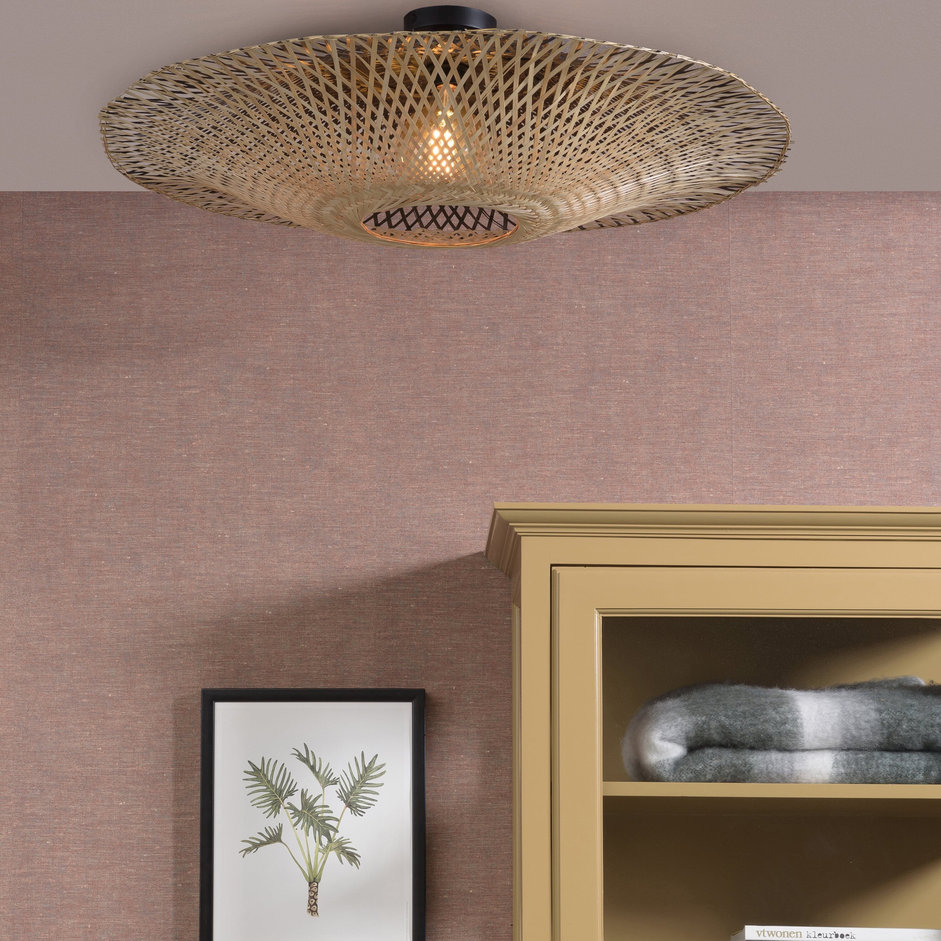 GOOD&MOJO Kalimantan Plafondlamp - Ã87cm - Naturel
