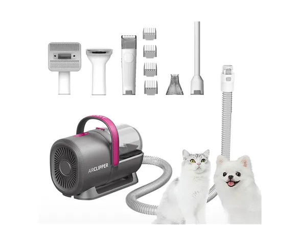 Petkit til pleje af kæledyrshår AirClipper 5in1