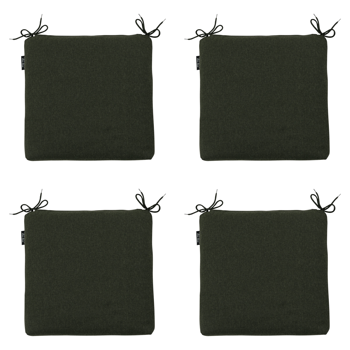 Madison Green canvas eco+ Zitkussen - Set van 4