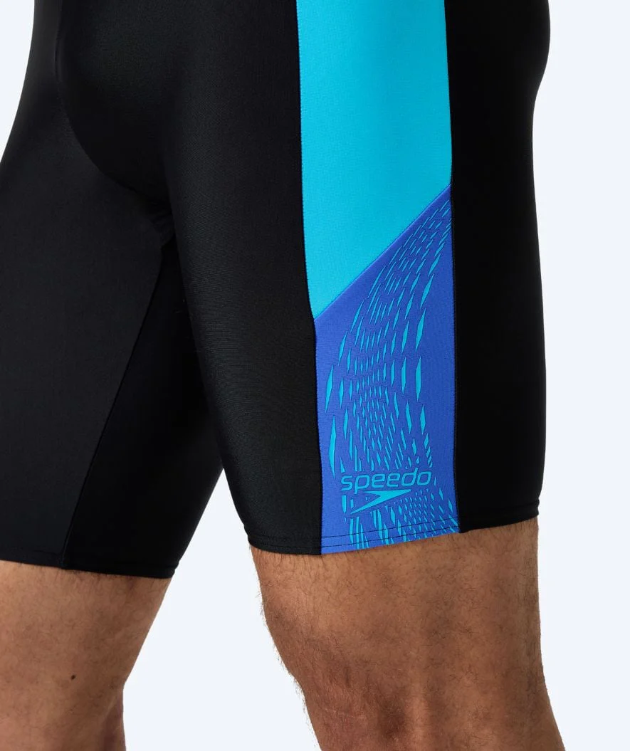 Speedo lange badebukser til mænd - Dive - Sort/lyseblå