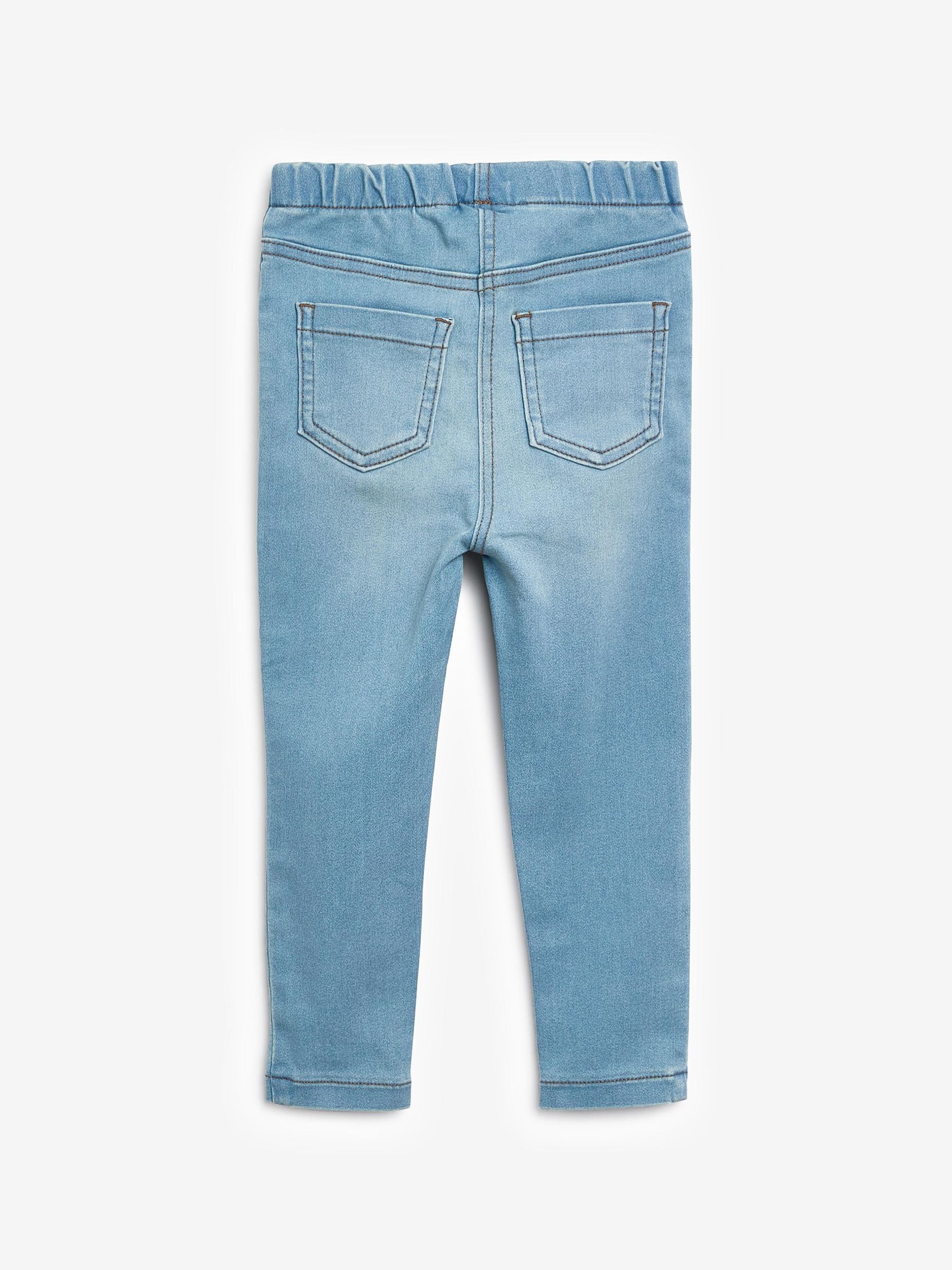 Lichtblauwe denim - Jegging met elastische taille (3 mnd-7 jr)