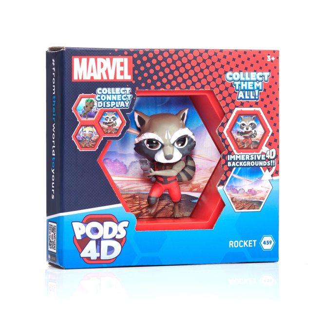 PODS 4D - Marvel - Sammelfigur Rocket - ca. 10 cm