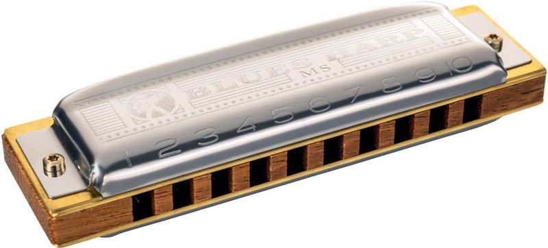 Blues Harp MS - Mondharmonica - Hout - Messing - 20 Tongen