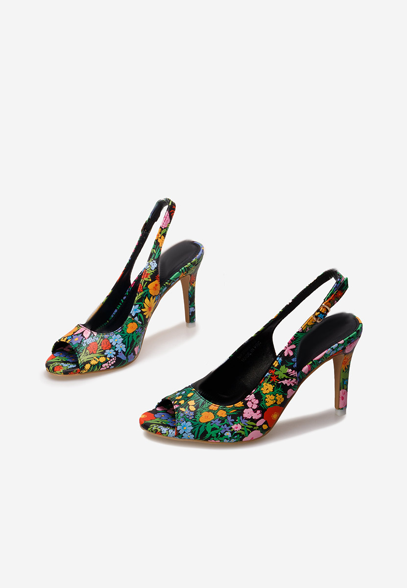 Sandales à talon fin multicolores Avesta V2