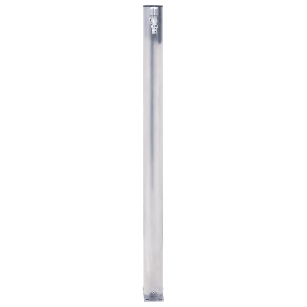 Colonne à eau de jardin 60 cm acier inoxydable rond