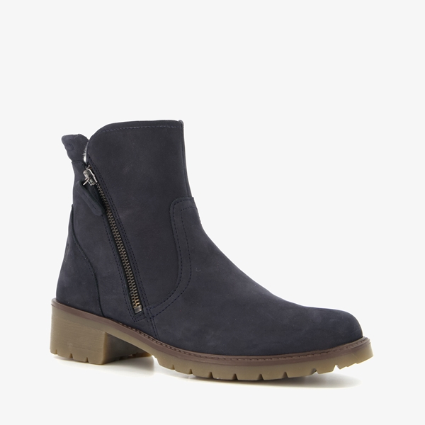 Hush Puppies leren dames enkellaarsjes met zachte