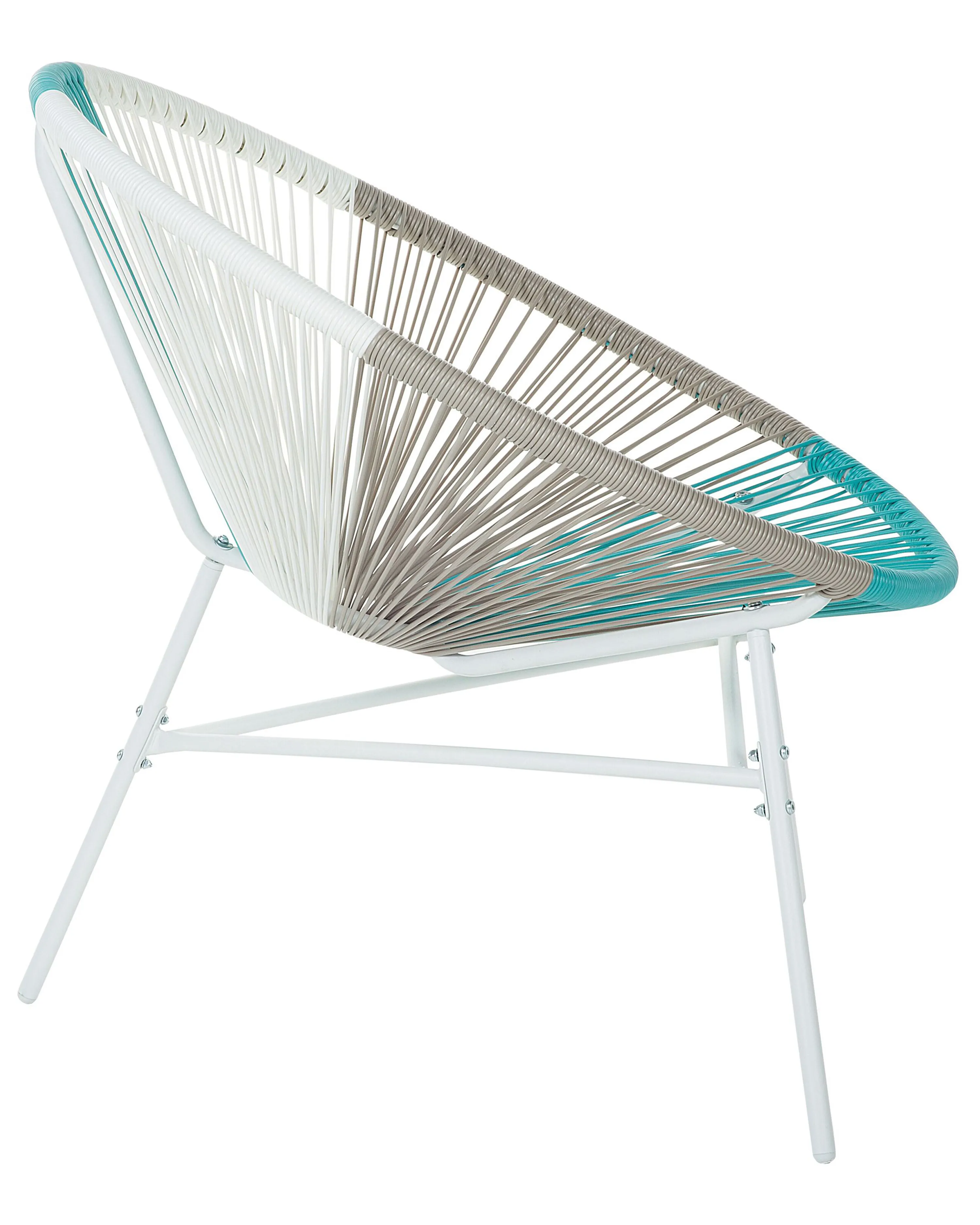 Set van 2 tuinstoelen ACAPULCO PE rotan Wit