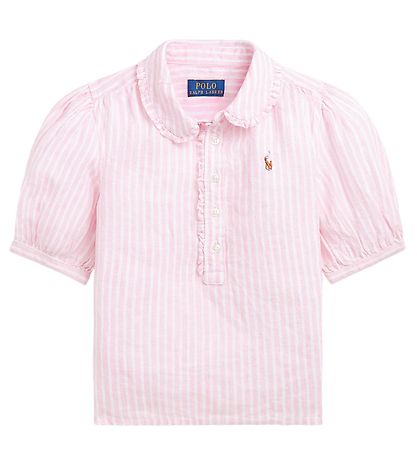 Polo Ralph Lauren Hemd - Kinsley - Uhr Hill - Rosa/Weißer Streif