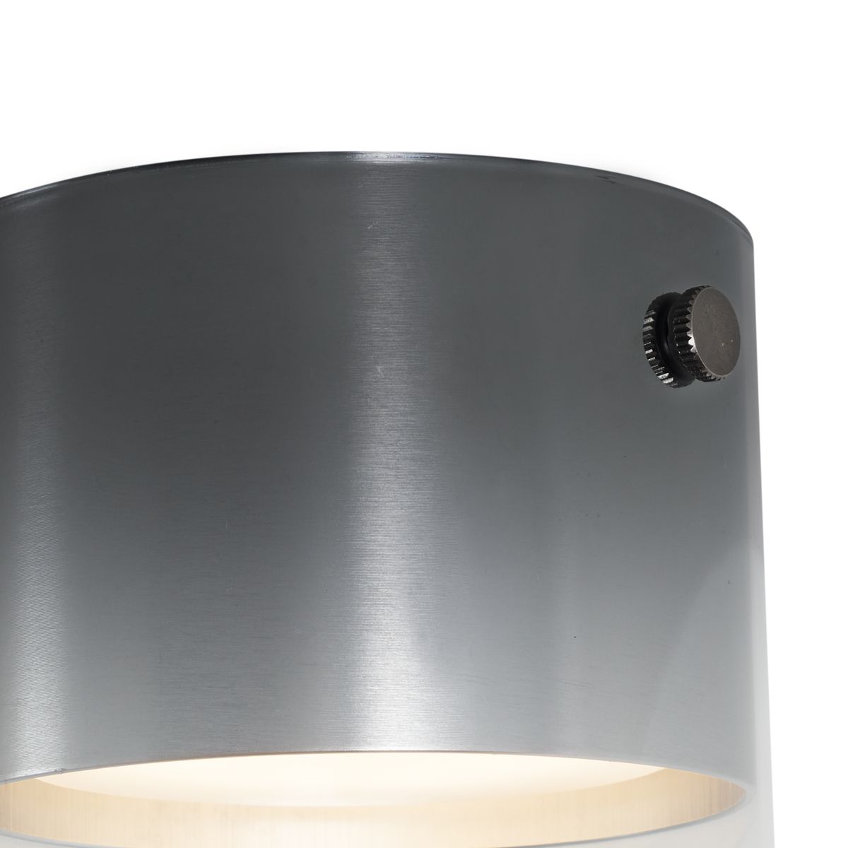 Moderne opbouwspot gunmetal met glas - Drain