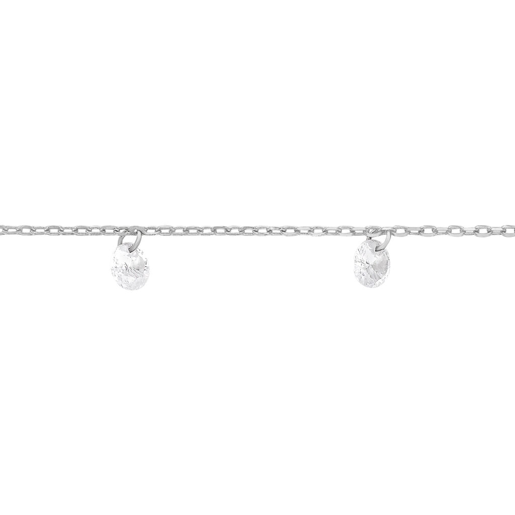 Bracelet Collie Argent Blanc Oxyde De Zirconium