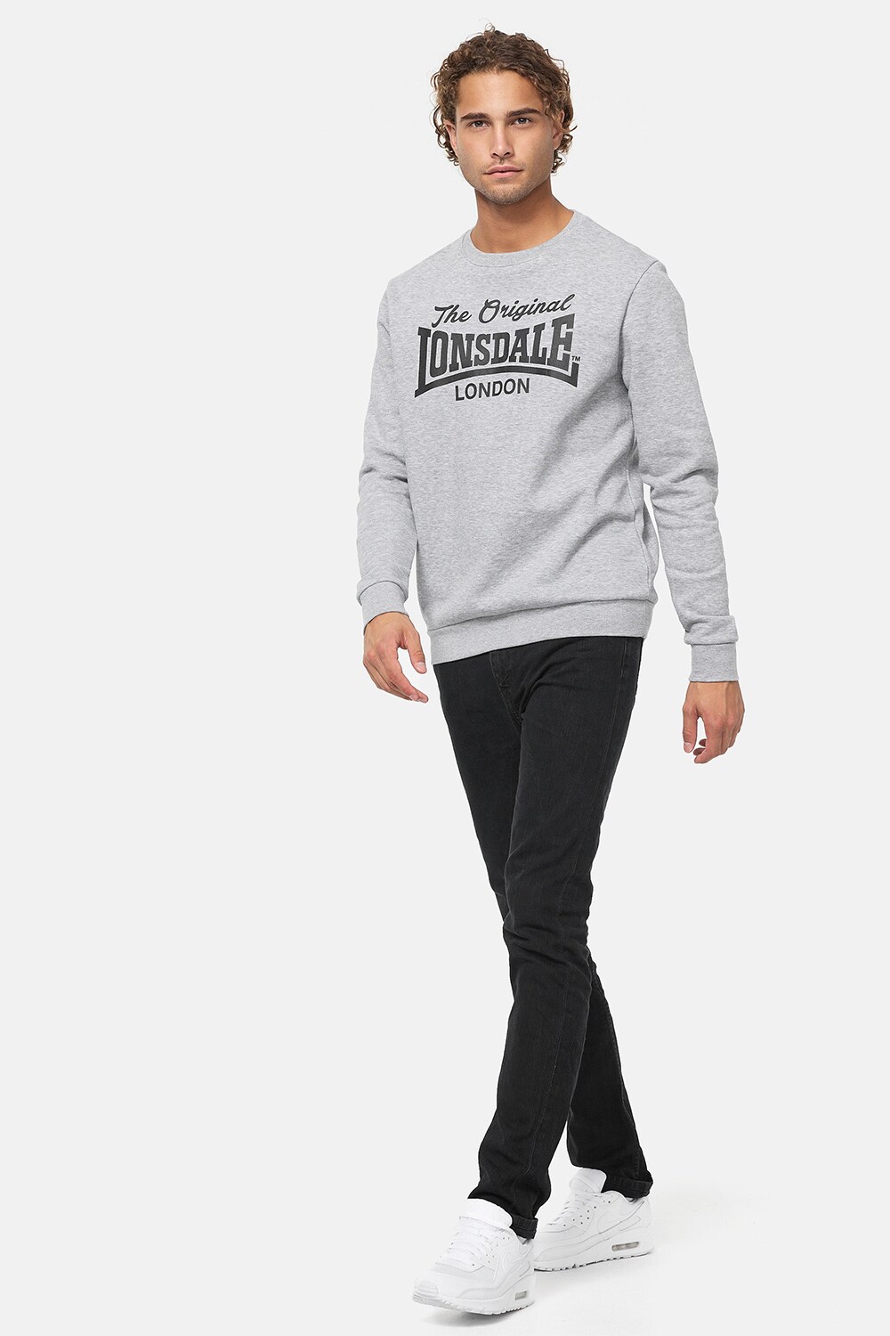 Lonsdale Herren Rundhals Sweatshirt normale Passform BURGHEAD