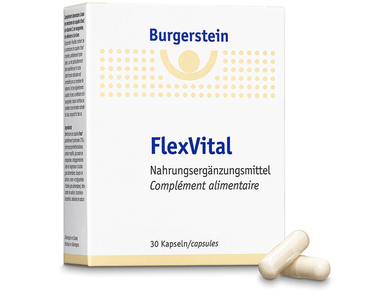 Burgerstein FlexVital 30 Kapseln Nahrungsergänzung für unbeschwertes Bewegen