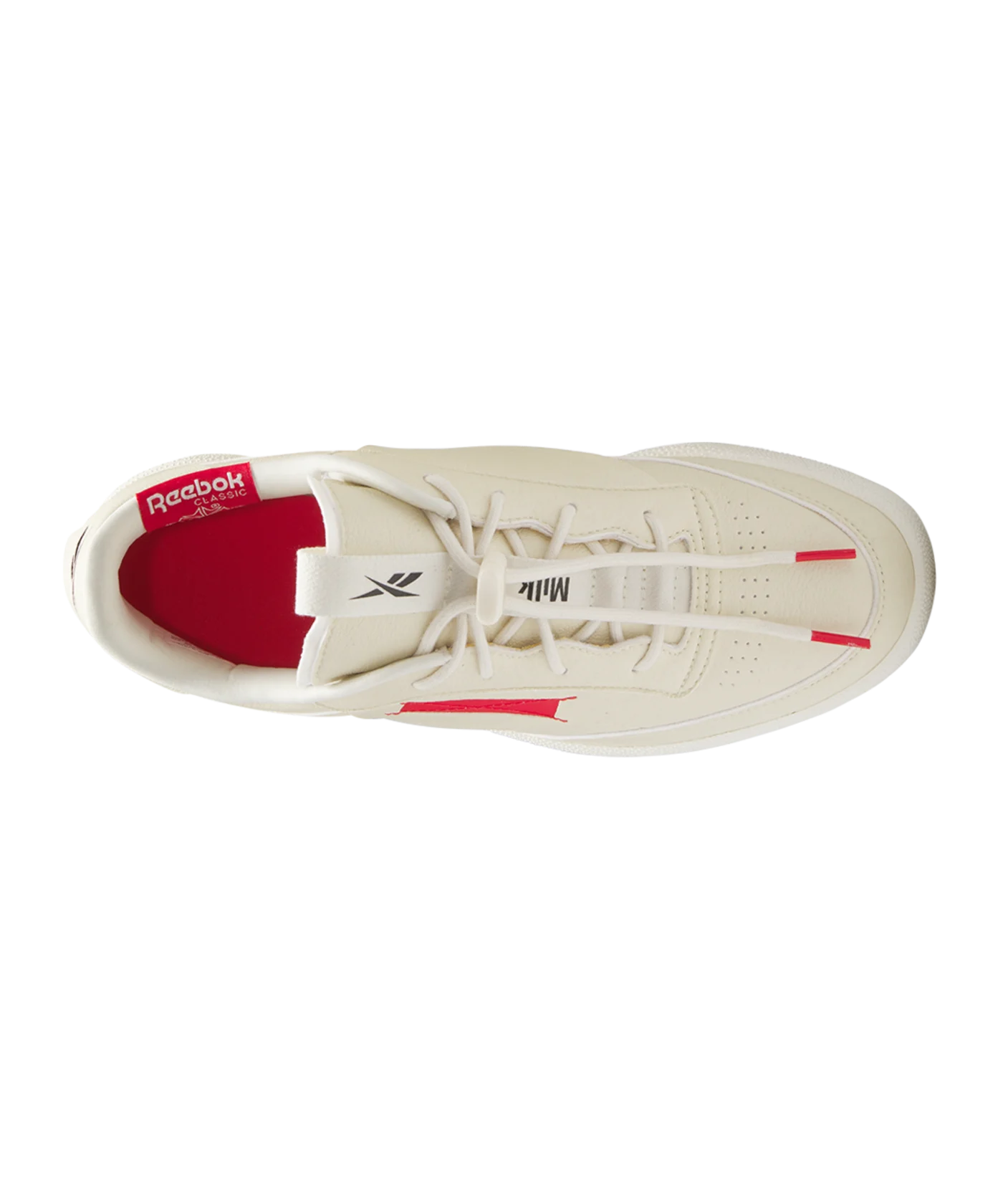 Reebok Club C 85 Vegan Beige Rot Schwarz
