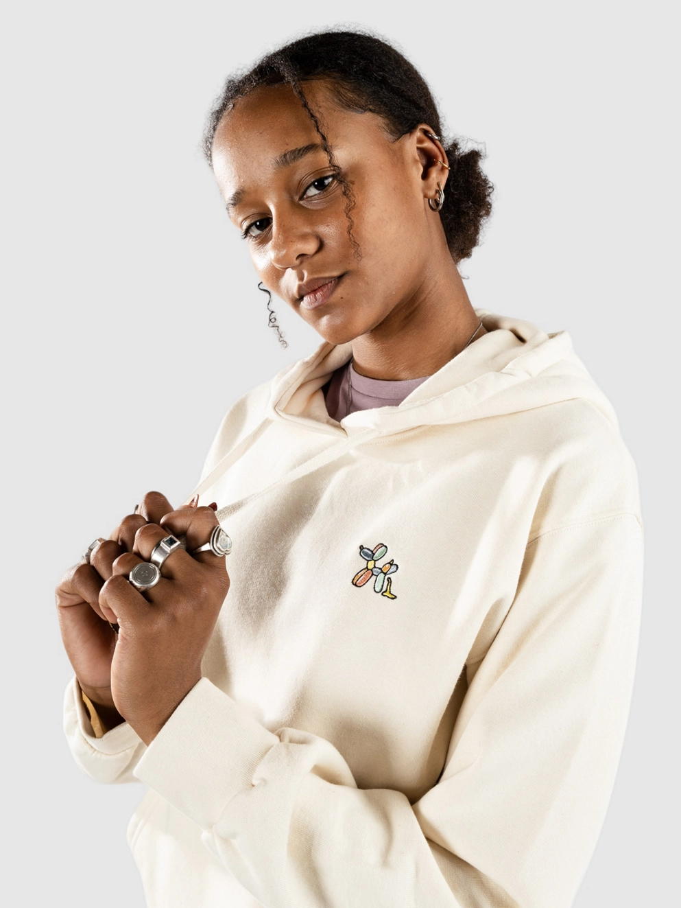 Iriedaily Puffy Dog Hoodie undyed