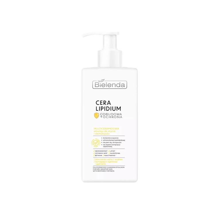 Bielenda Cera Lipidium Multiceramide Gesichtsreinigungs- und Make-up-Entfernungsemulsion 300 ml