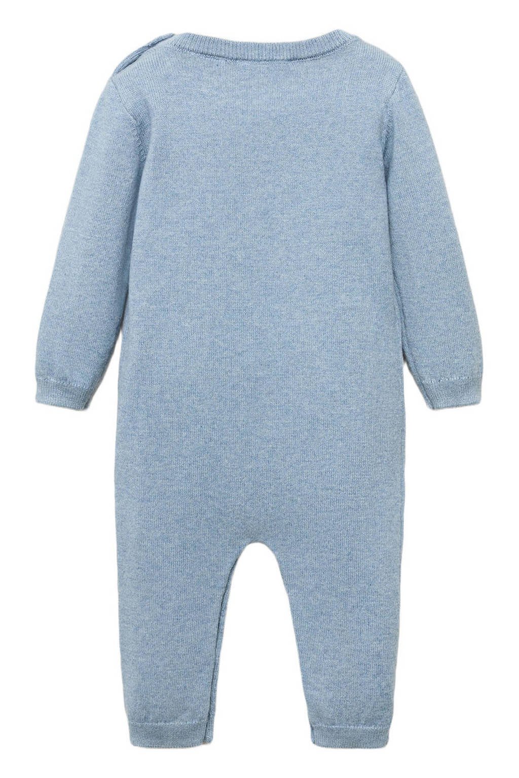 Mango Kids fijn gebreide boxpak lichtblauw