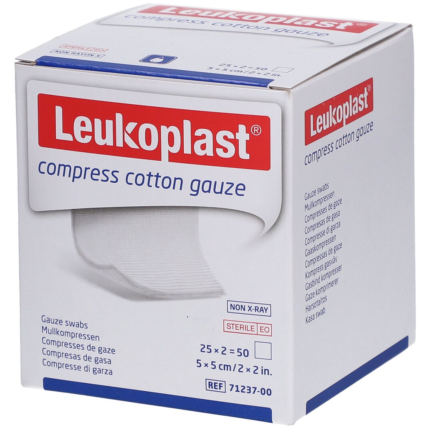 Leukoplast® compress Cotton Gauze 5x5cm steril 8f