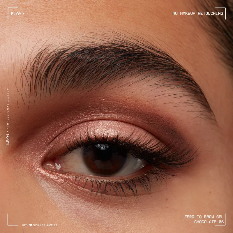 NYX Prof. Makeup Zero To Brow Longwear Brow Gel 2 ml - 06 Chocolate