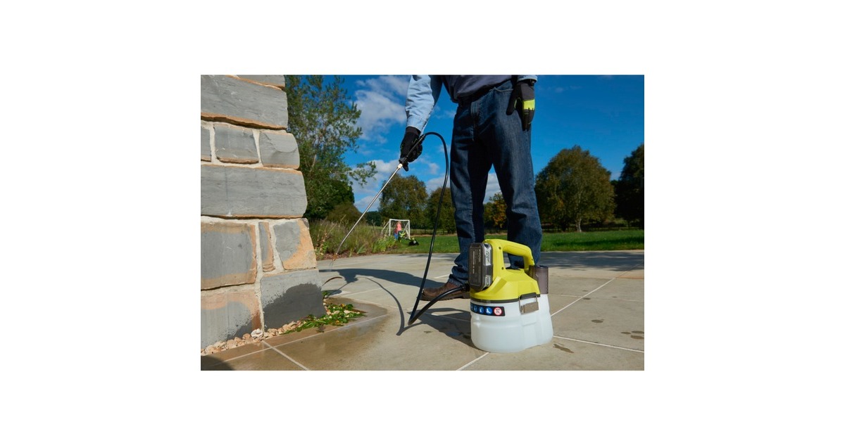 Ryobi18V Snoerloze accu onkruidsprayer drukspuit  (Groen/zwart, OWS1880, 18V)