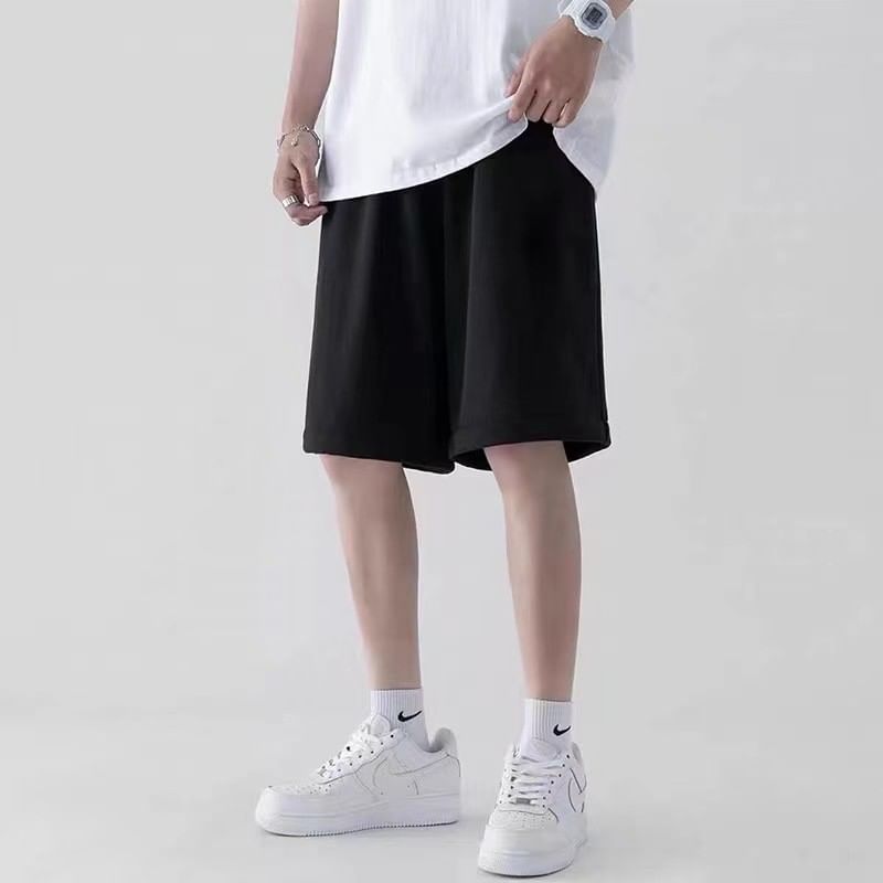 Craltuxe - Effen joggingbroek met trekkoord in de taille