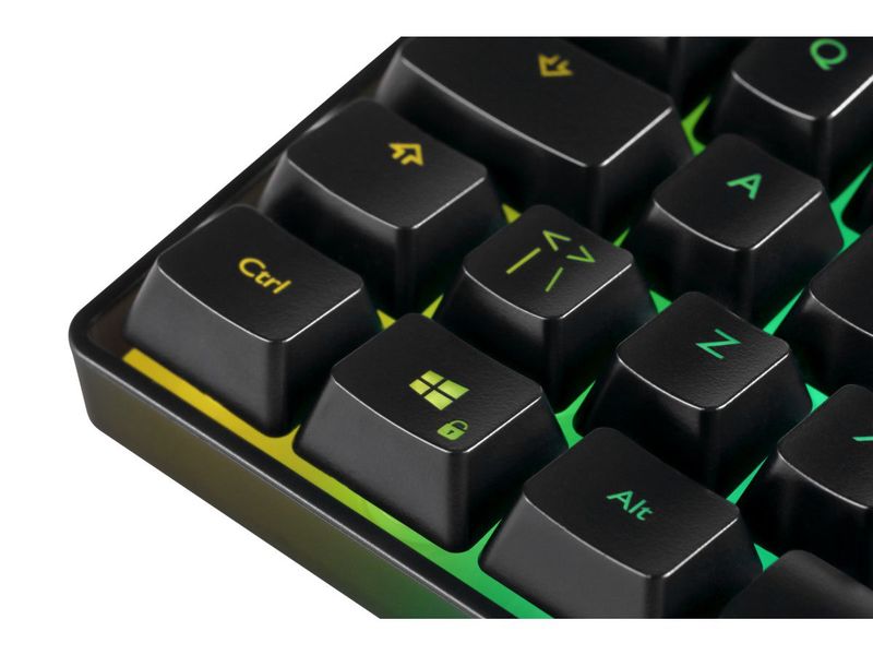 DELTACO Gaming-Tastatur GAM-158-CH Schwarz Gaming-Tastatur mit RGB Beleuchtung