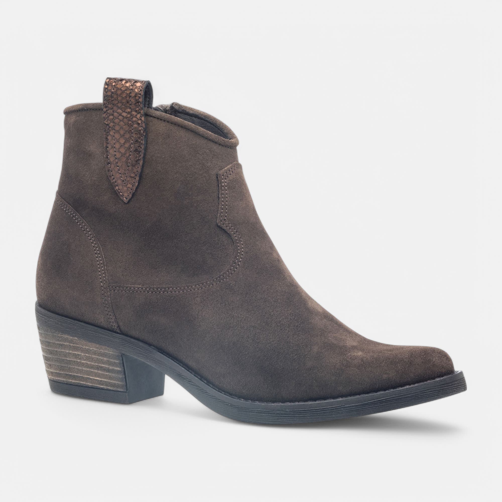 Santiags Femme en cuir marron