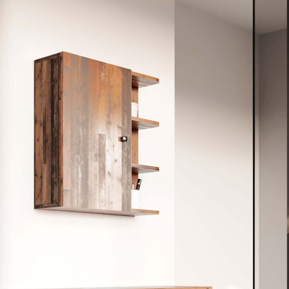 Vicco Hängeschrank Badschrank Badezimmerschrank Fynn Badmöbel mit Ablagen Regal