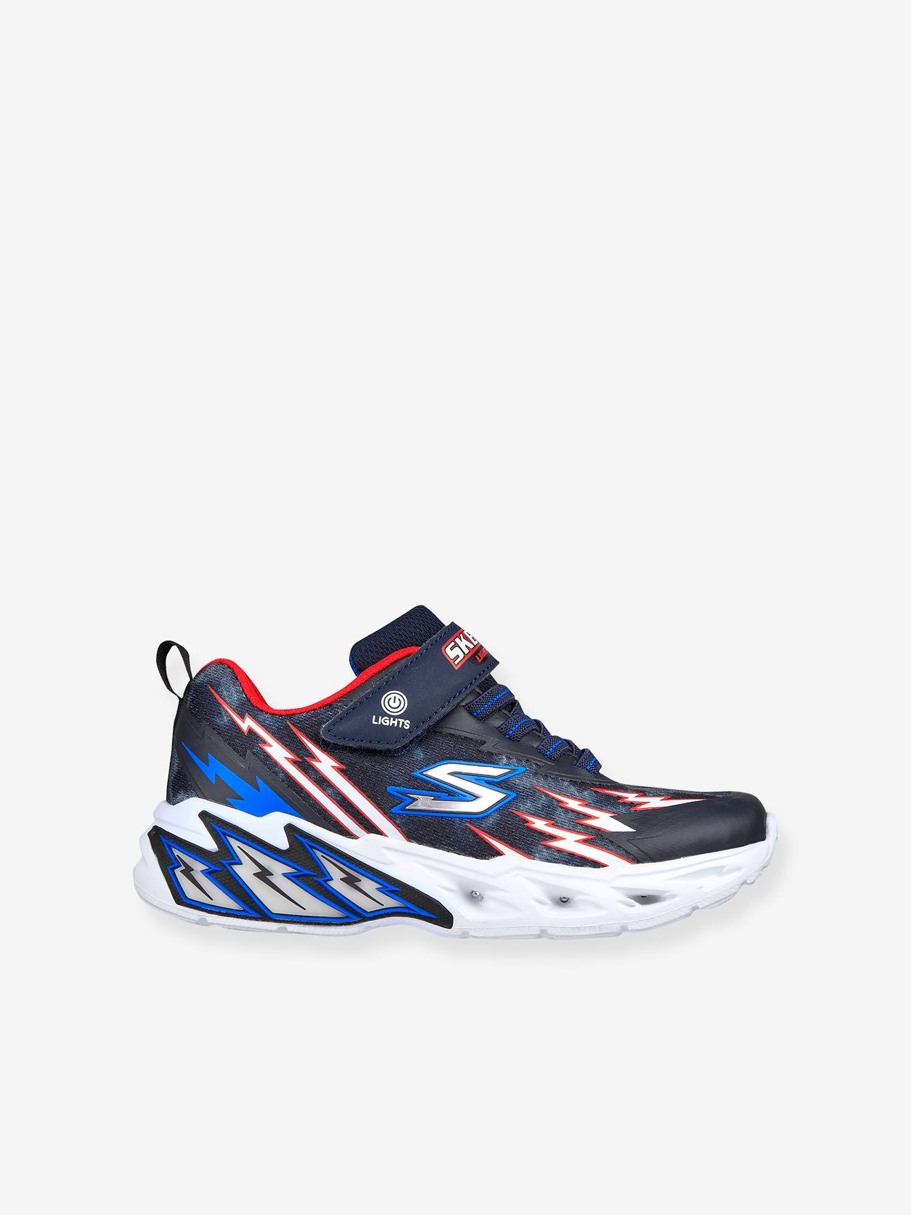 Tênis esportivo infantil Skechers® Light Storm 2.0 400150L-NVRD azul marinho