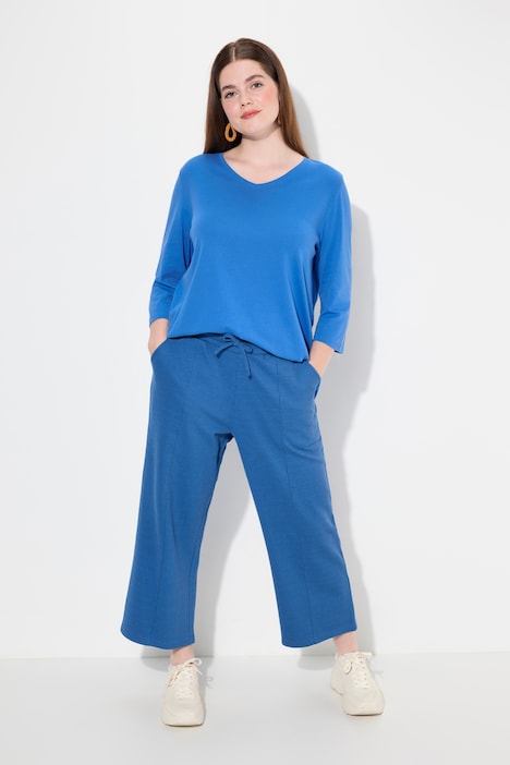 Sweat-Culotte, weites Bein, Elastikbund, Biobaumwolle