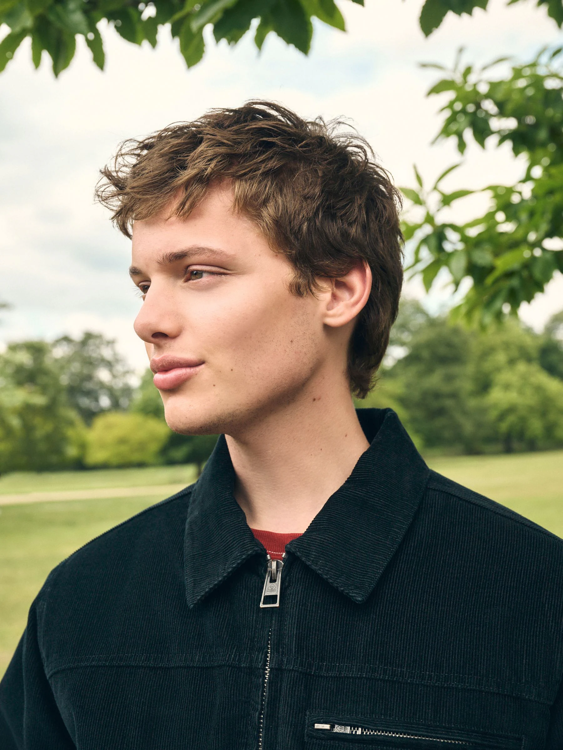 Zwart - Corduroy Borg Lined Jacket