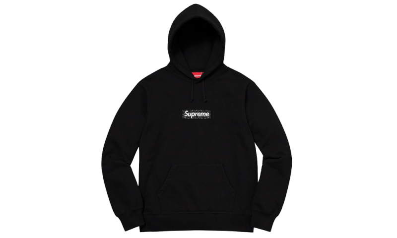 Supreme Bandana Box Logo Hooded Sweatshirt Black (FW19)