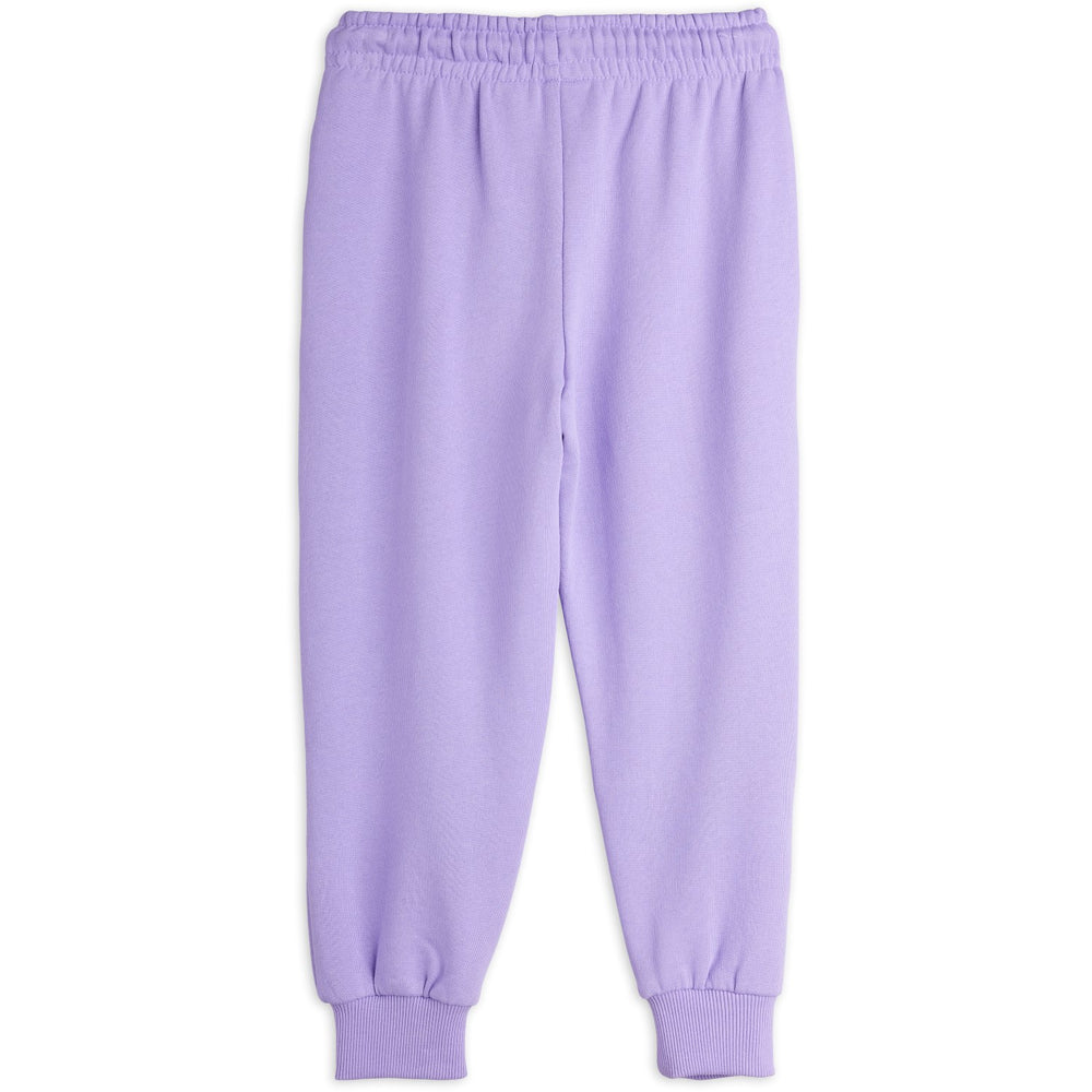 Køb Mini Rodini Purple Cat Med Bowtie Chenille Sweatpants