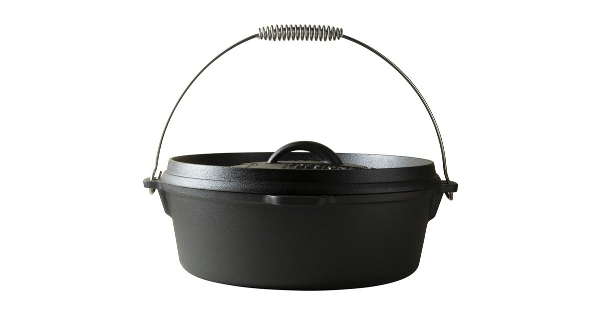 The WindmillDutch Oven 6 Qt zonder pootjes kookpan  (Zwart, Ø 31,5 cm | 5.9 liter)