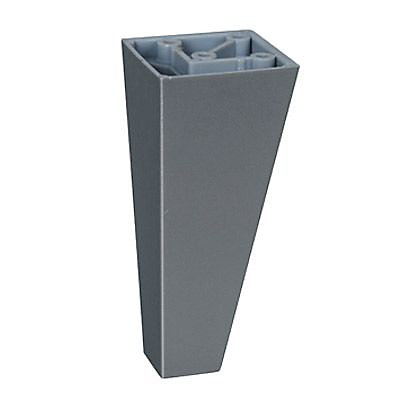 Pied de canapé gris alu H. 100 x 45x45 cm