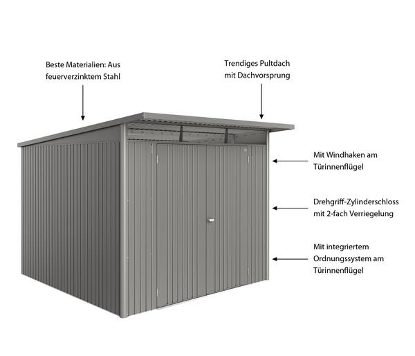 Biohort Metallgerätehaus AvantGarde ECO A7,