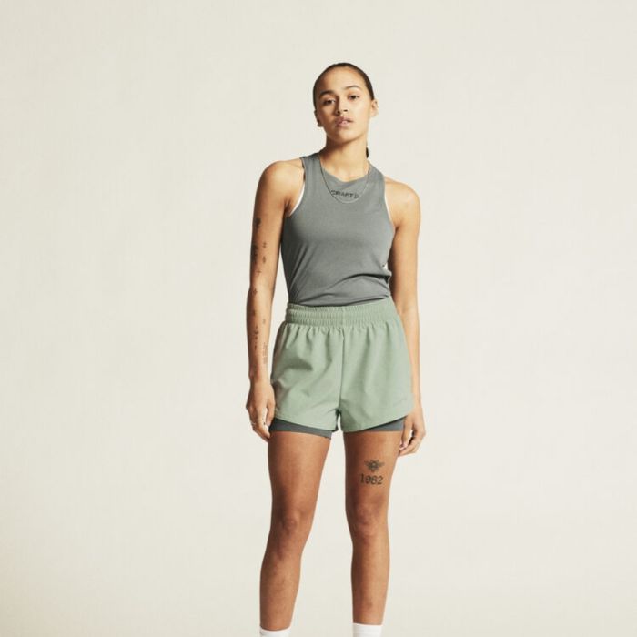 Craft Dame Shorts Adv Essence 2in1 Shorts 2 Grøn