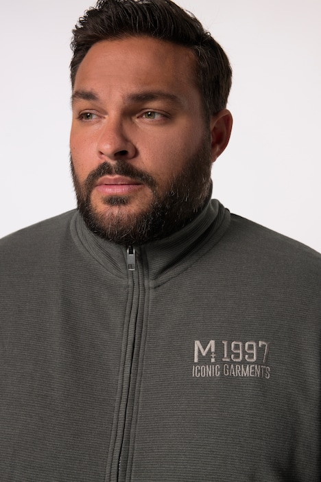 Men+ Sweatjacke, Stehkragen, Zipper, bis 8 XL