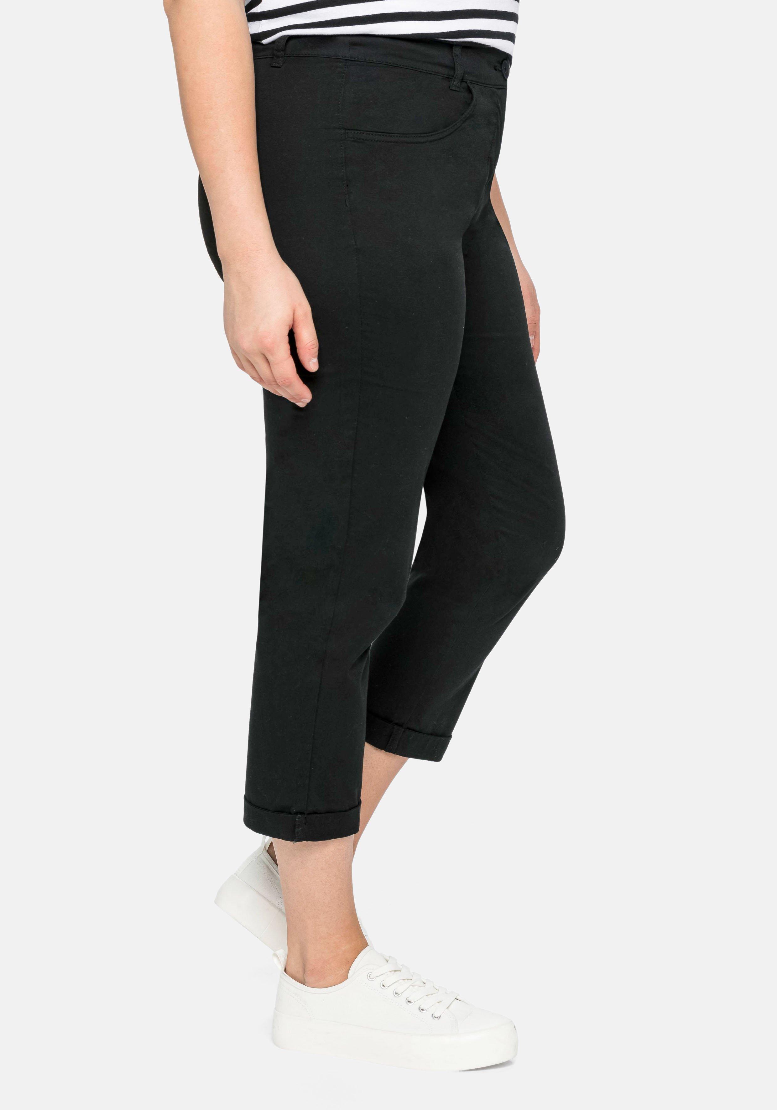 Schmale Stretch-Hose in 7/8-Länge