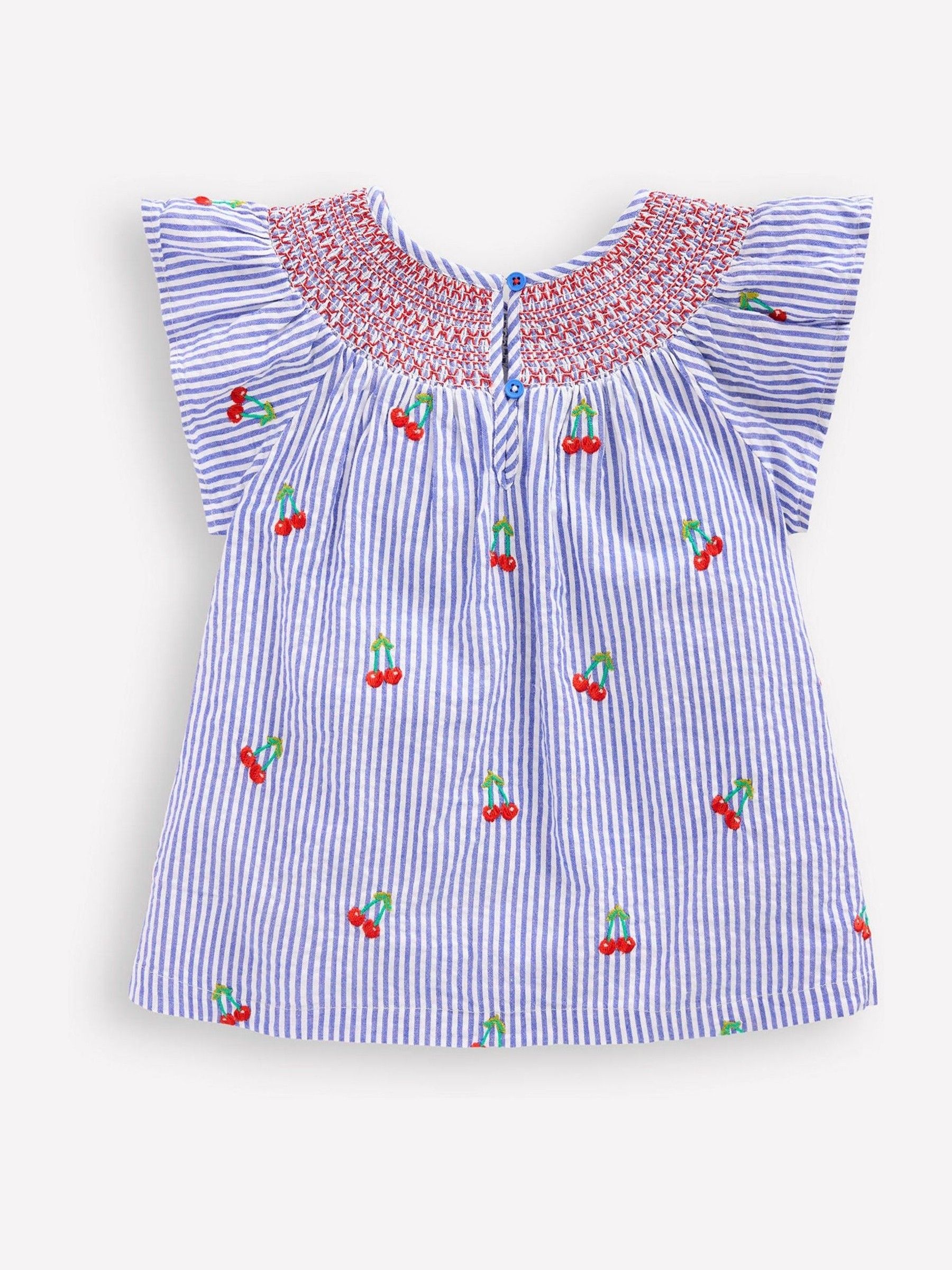 Boden Woven Smocked 100% Cotton Top