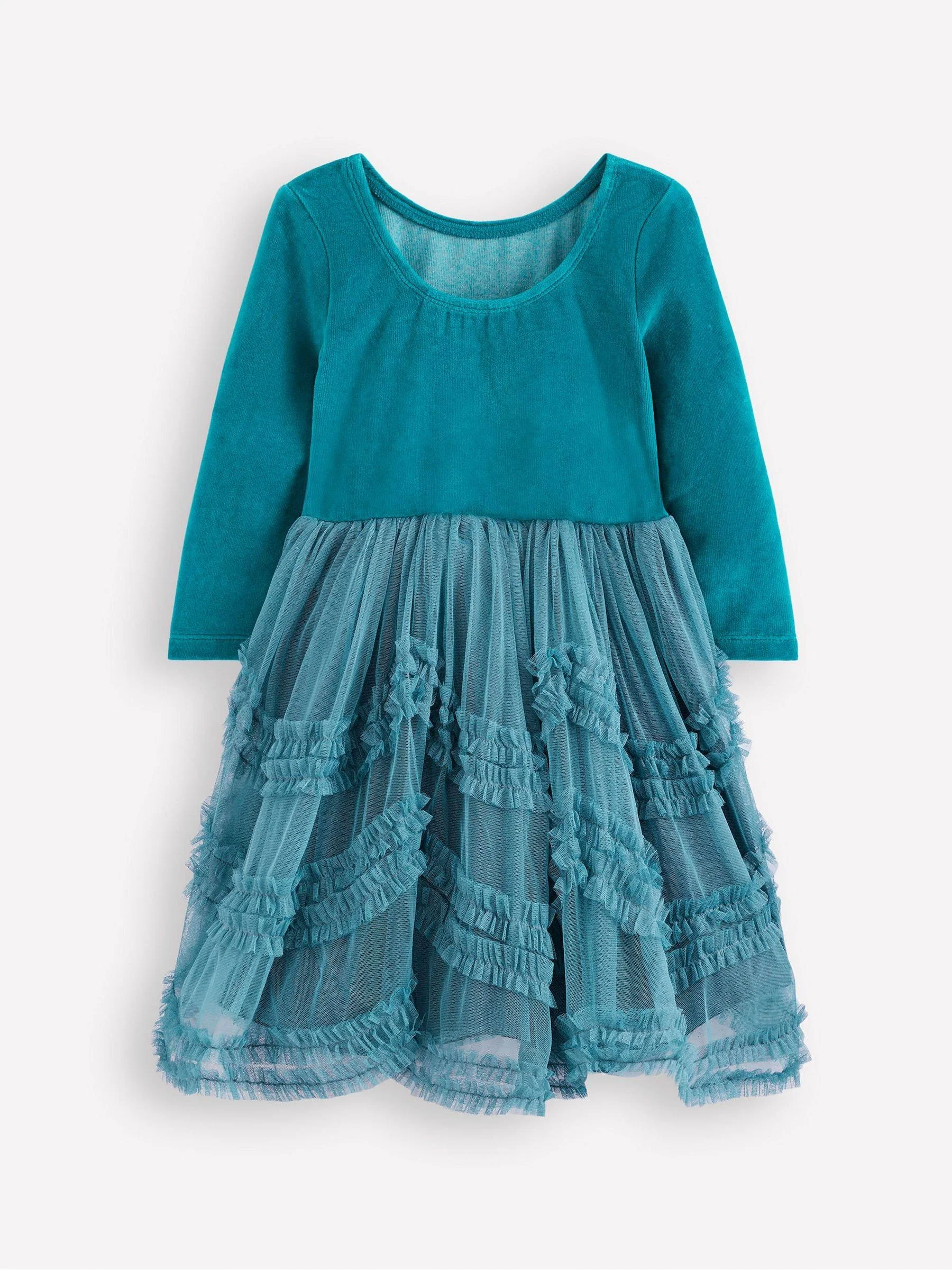 Blauw - Boden Velour Tulle Ballet Dress