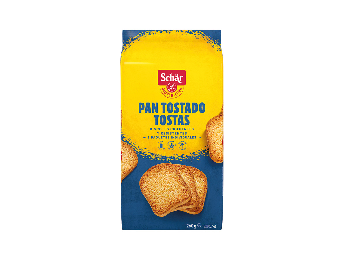 TOSTAS SCHAR SEM GLÚTEN 260G