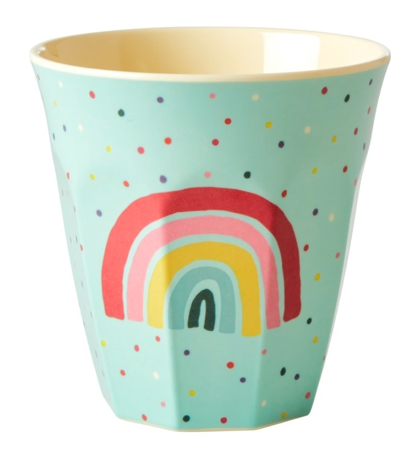 Rice Beker Small - Pink - Funky Prints - 6-pack