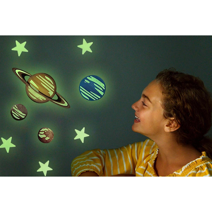 4M Glowing - Leuchtsterne & leuchtende Planeten 100 Teile Mehrfarbig